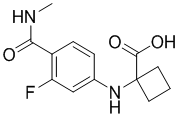 1-((3-氟-4-(甲基氨基甲?；?苯基)氨基)環(huán)丁烷羧酸